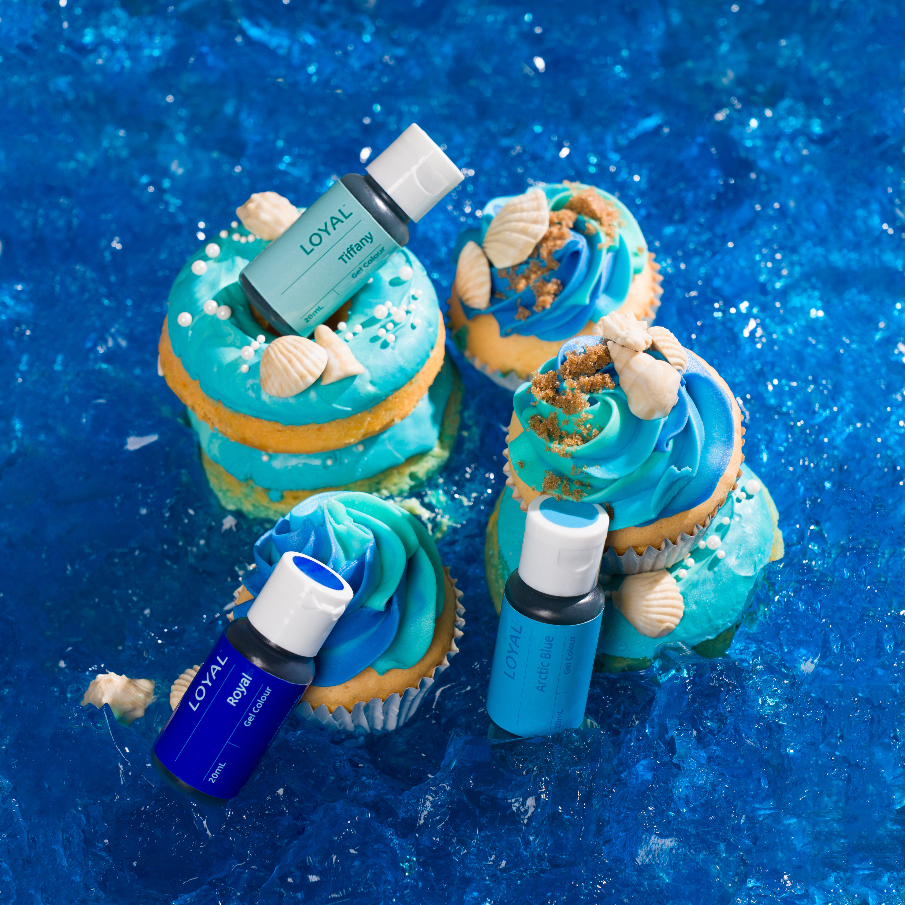 LOYAL Gel Colour Set Blue Lagoon 20ml 3 Piece