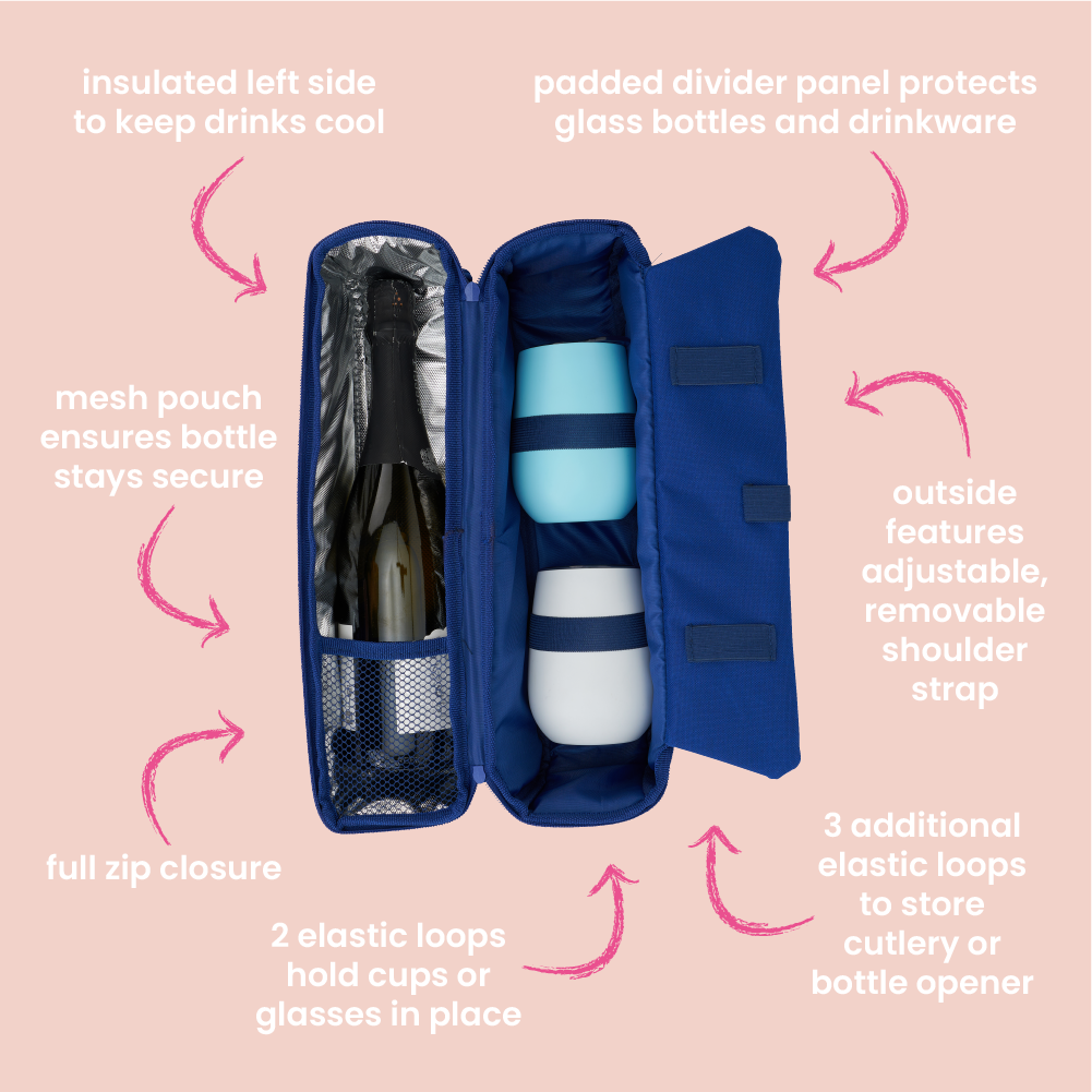 Annabel Trends Picnic Bottle Bag Retro Tile