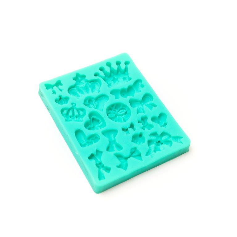 Bake Group Silicone Mould Bows Hearts & Crowns
