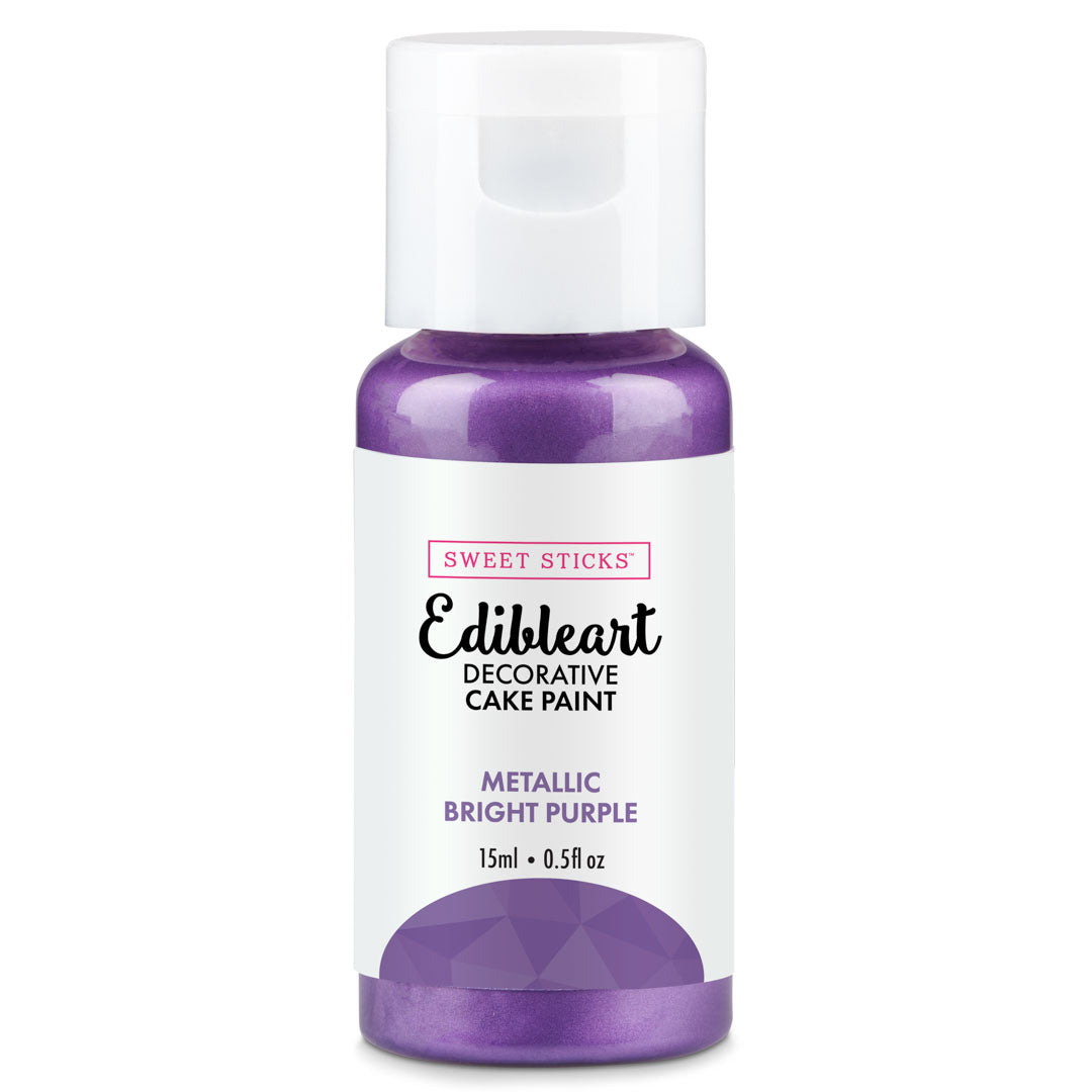 SWEET STICKS Metallic Edibleart Paint - Bright Purple
