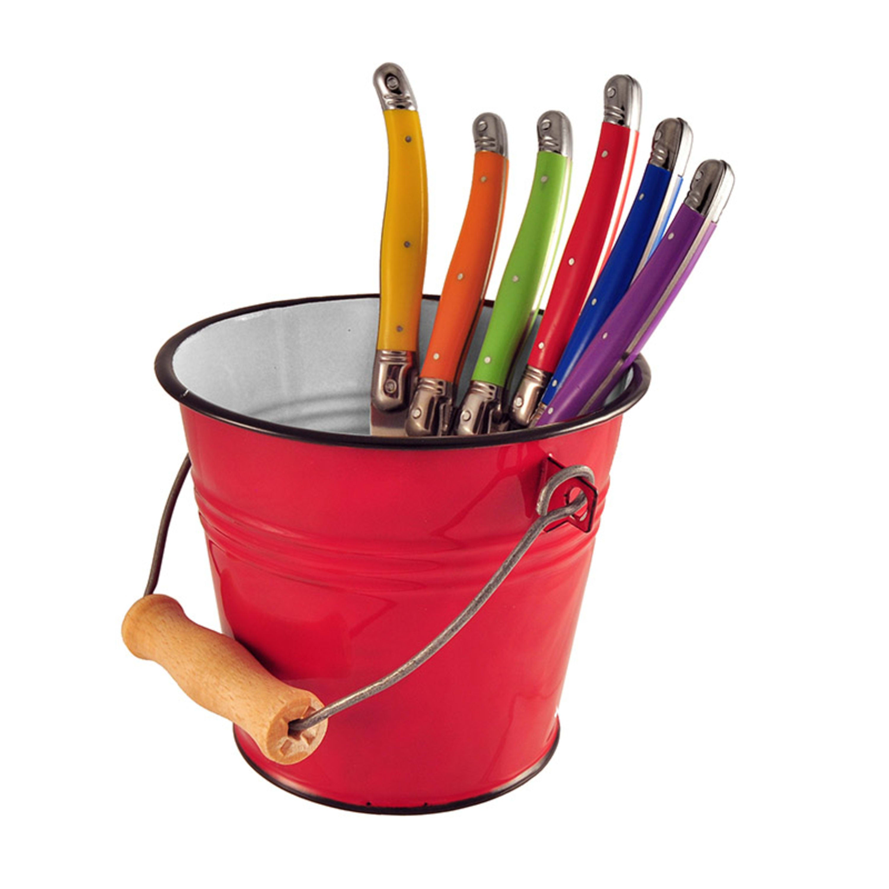 Urban Style Enamelware Bucket 1L - Red