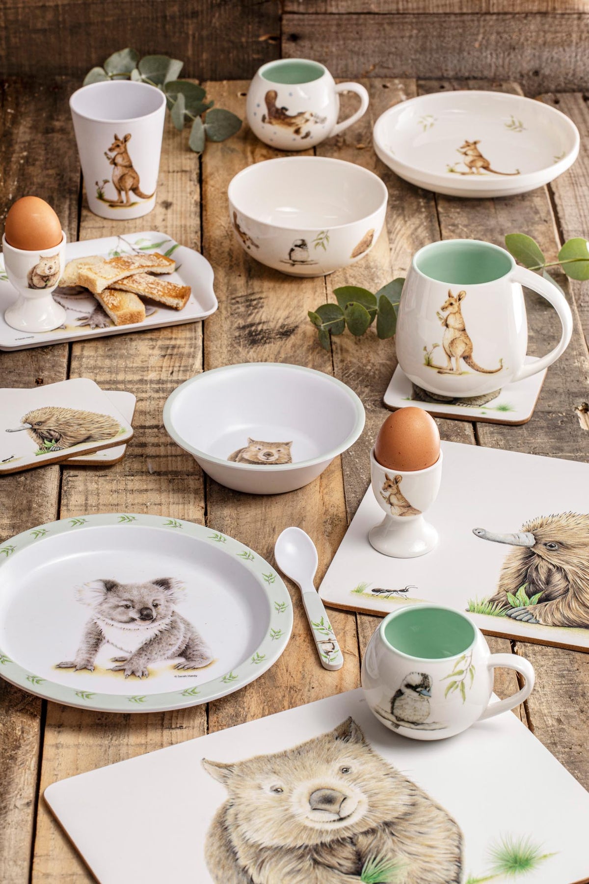 Ashdene Bush Buddies 5 Piece Kids Dinner Set