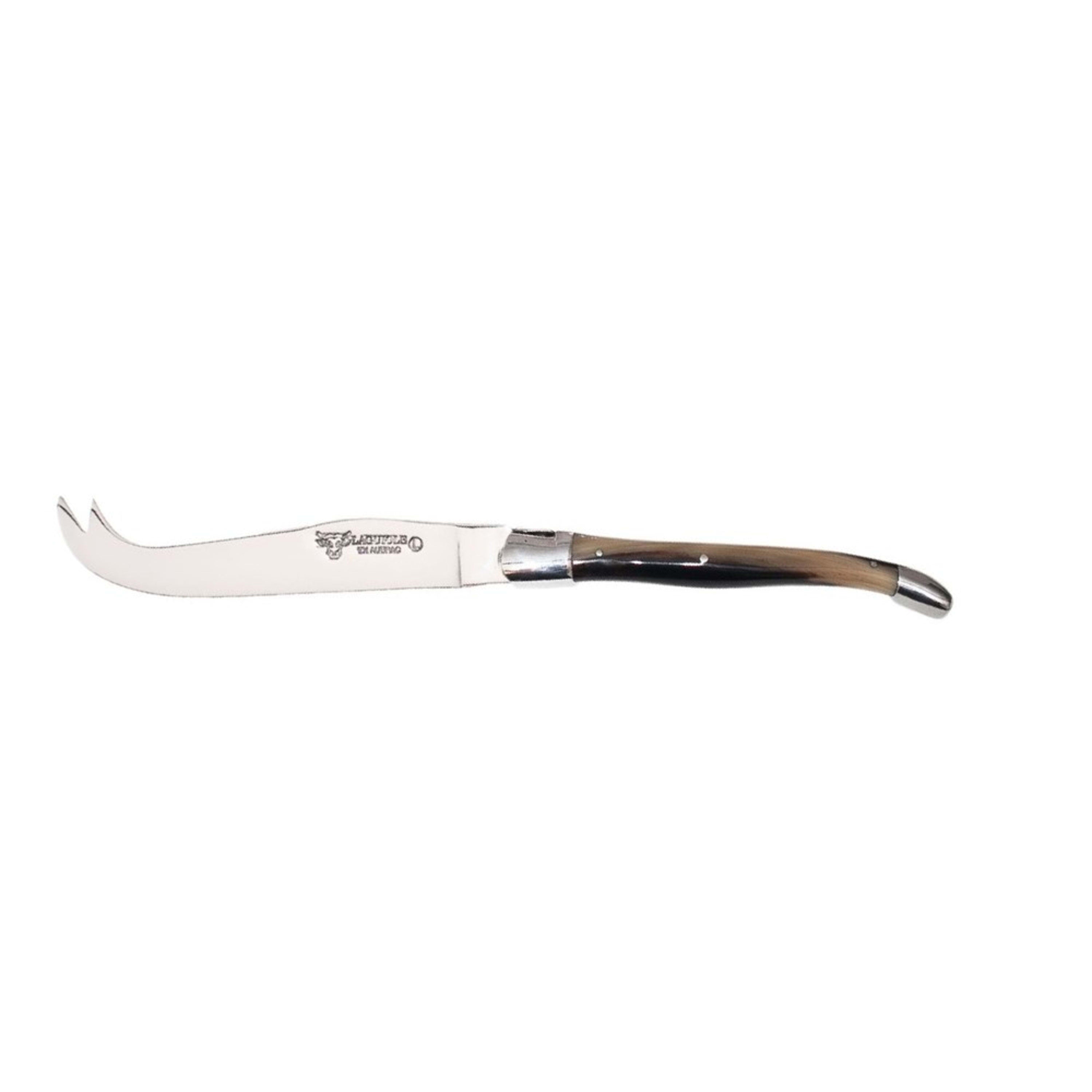 Laguiole en Aubrac Forged Cheese Knife - Solid Horn