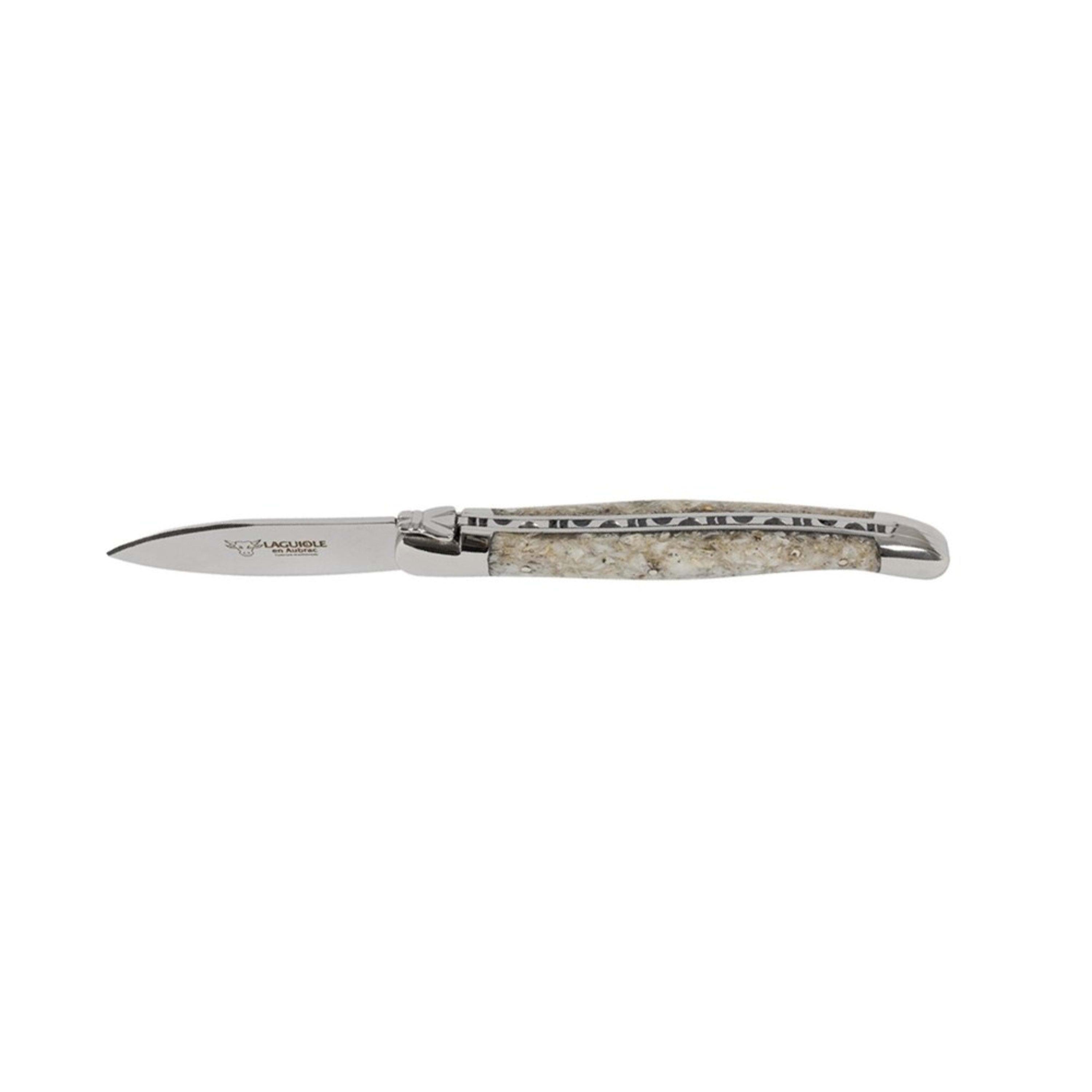 Laguiole en Aubrac Oyster Knife - Oyster Shell Handle