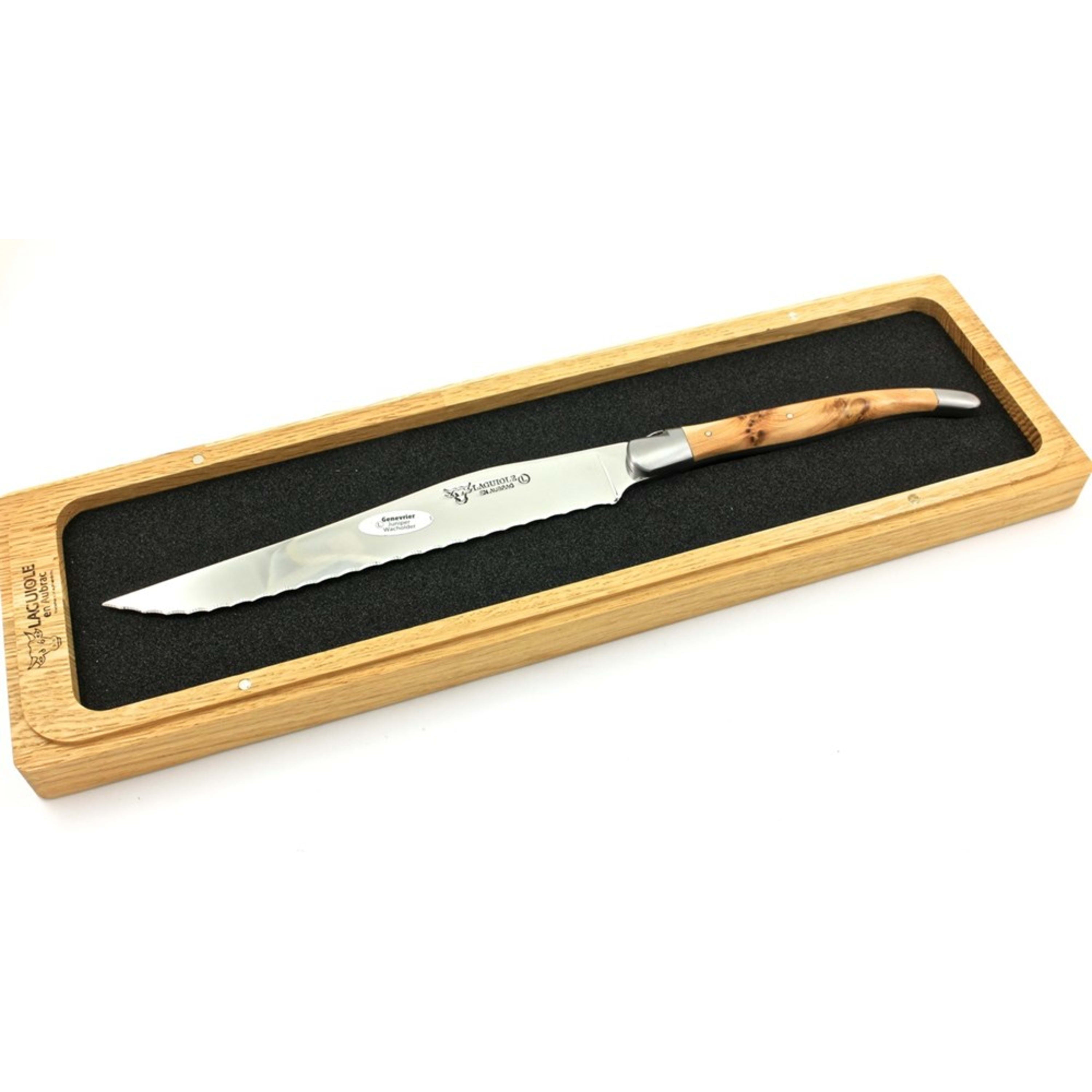Laguiole en Aubrac Special Bread & Ham Knife - Juniper