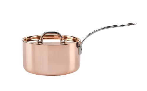 Samuel Groves 18cm Copper Saucepan W Lid