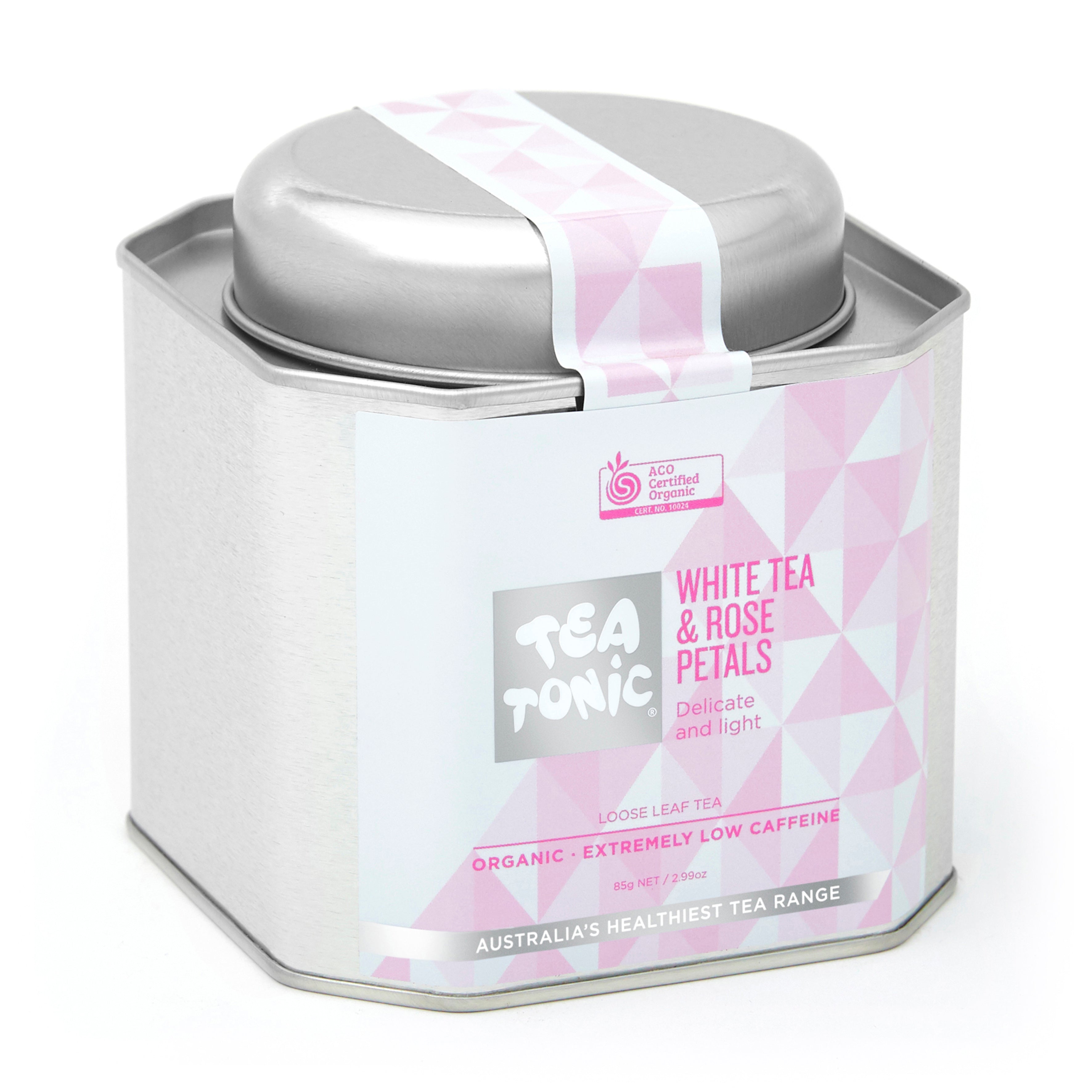 Tea Tonic White Tea & Rose Petals - Loose Leaf Tin