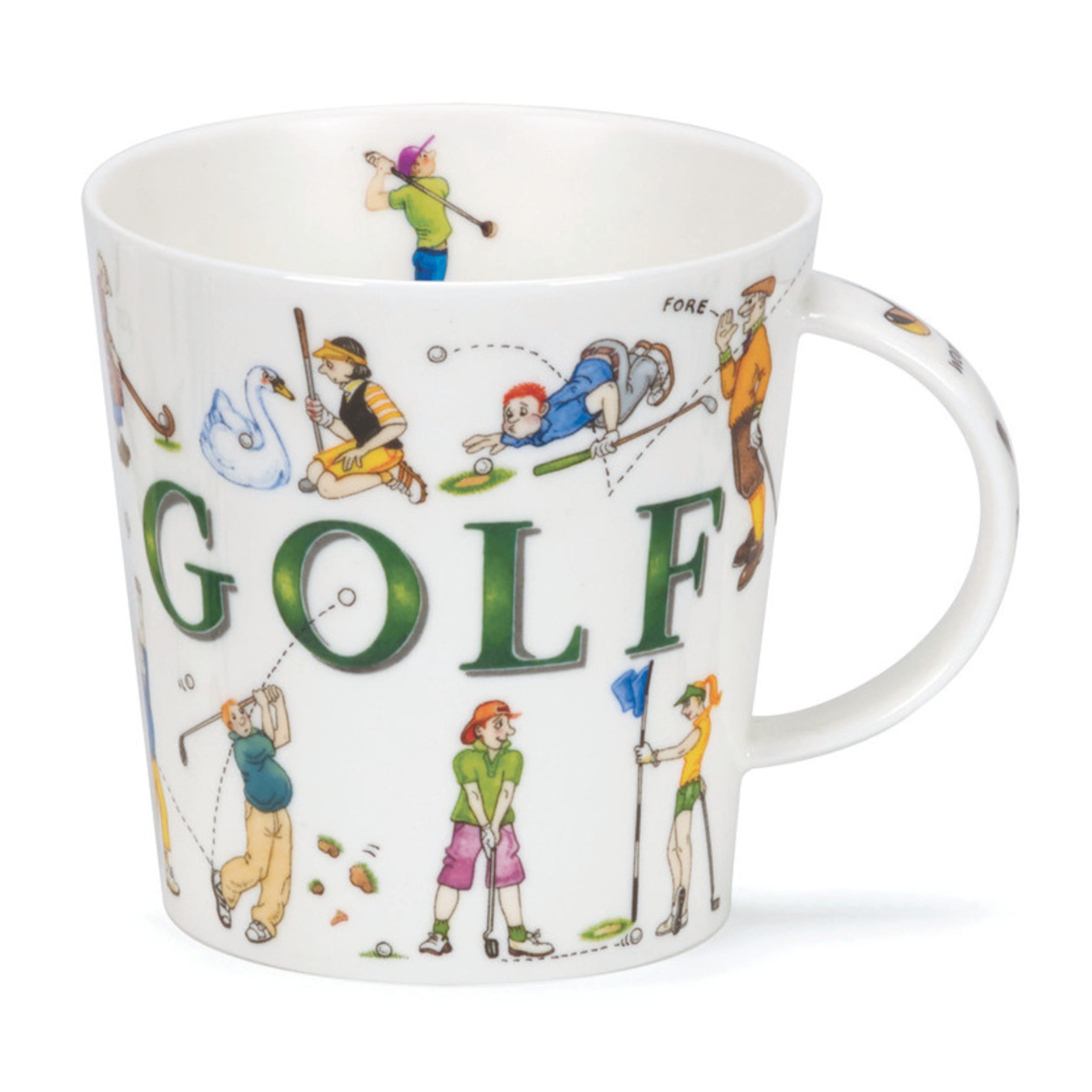 Dunoon Cairngorm Sporting Antics Golf Mug 480ml