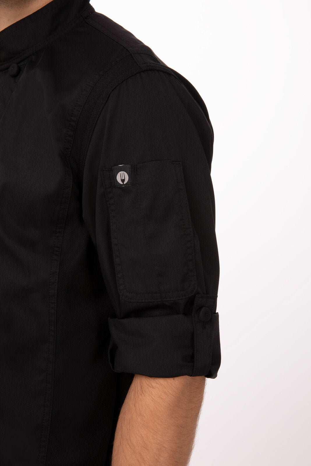 Chef Works Bowden Men's Chef Jacket - Black