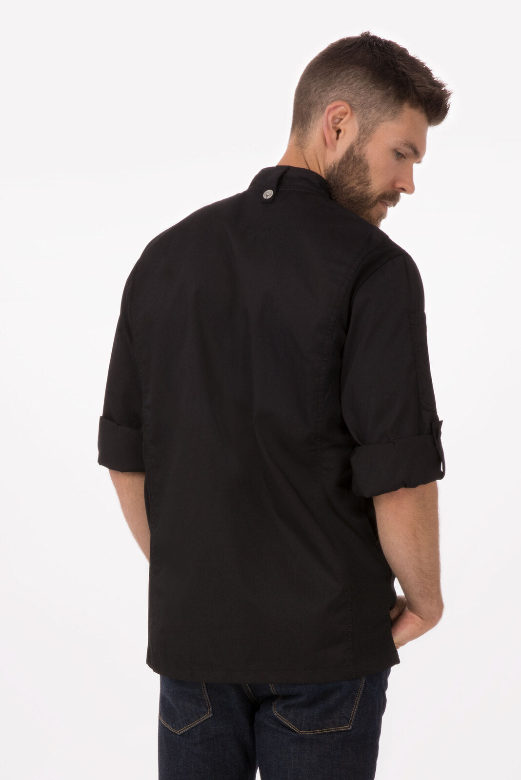 Chef Works Bowden Men's Chef Jacket - Black