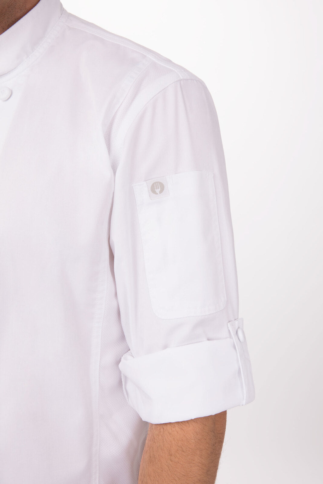 Chef Works Bowden Men's Chef Jacket - White