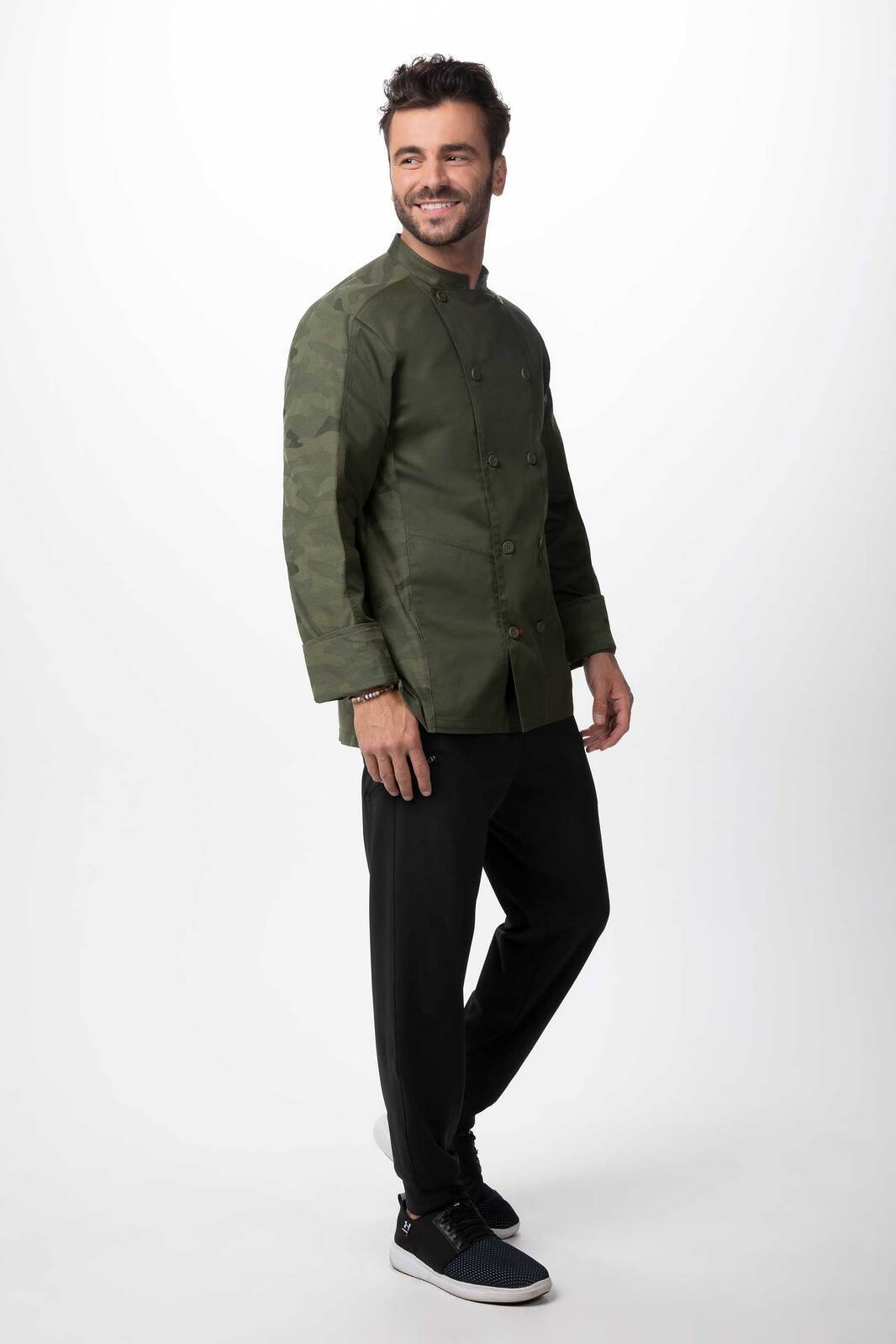 Chef Works Mojave Men's Chef Jacket- Green - Green