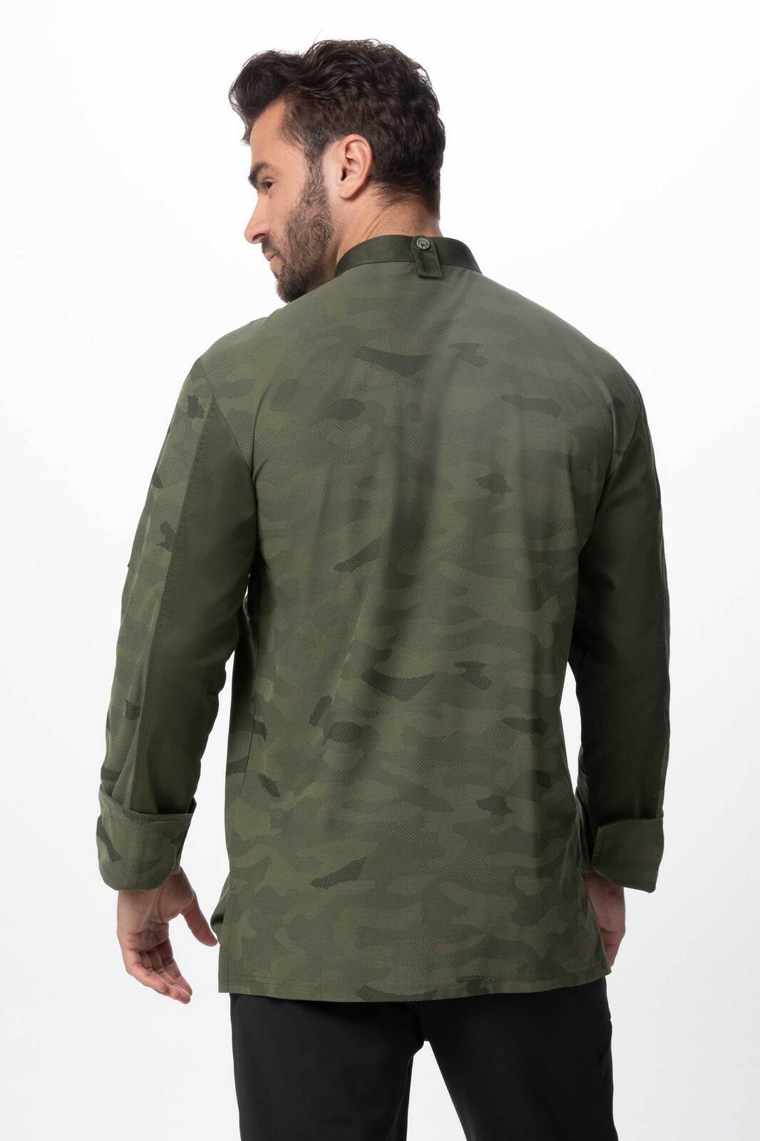 Chef Works Mojave Men's Chef Jacket- Green - Green