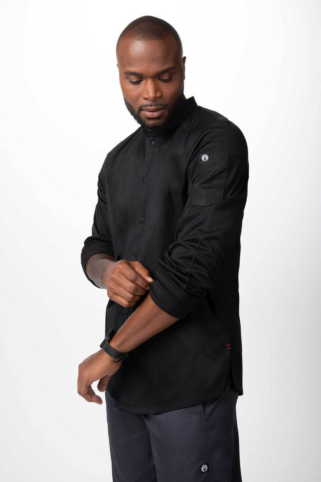 Chef Works Tulum Men's Chef Jacket - Black