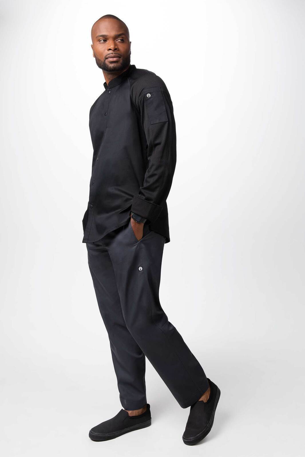 Chef Works Tulum Men's Chef Jacket - Black