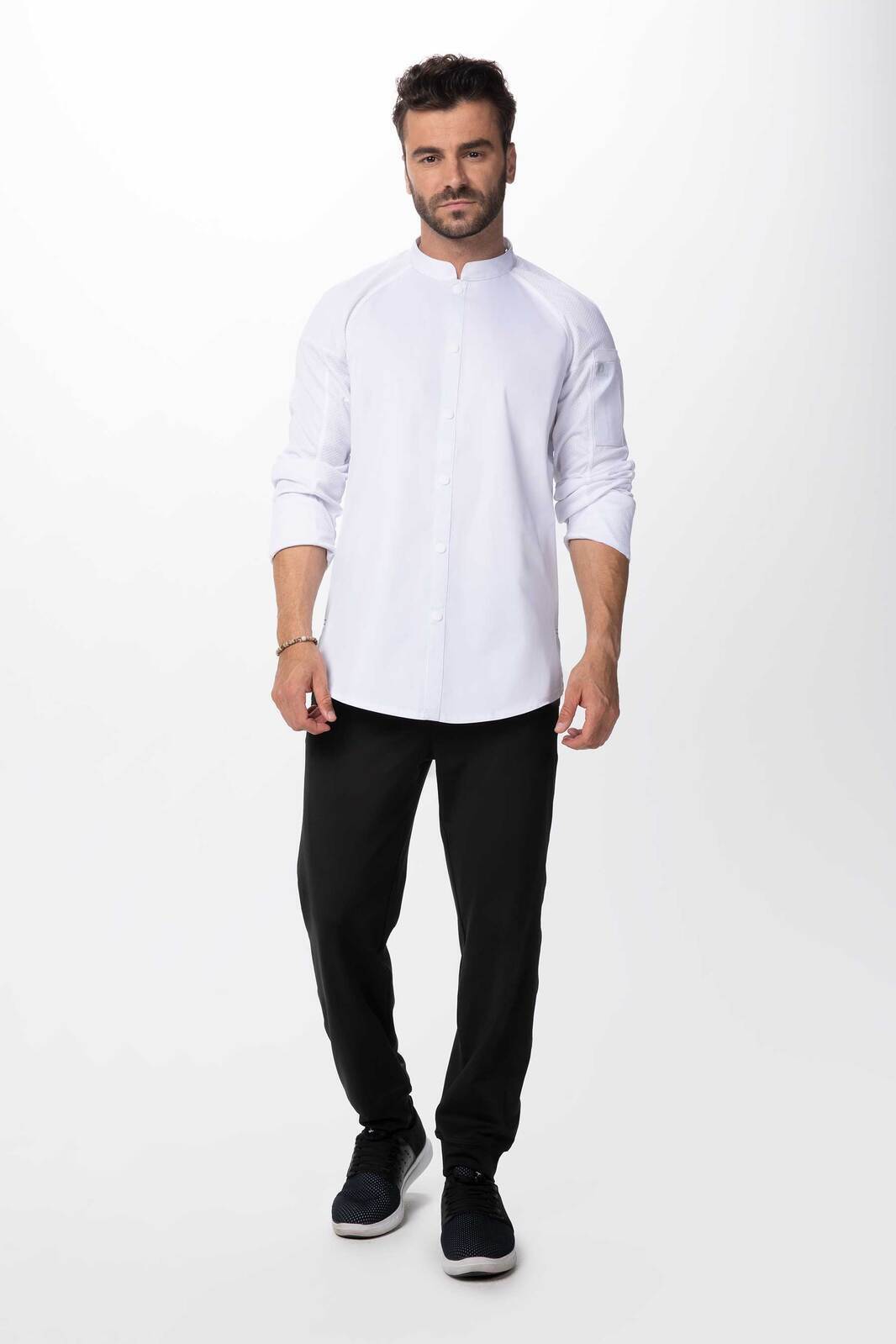 Chef Works Tulum Men's Chef Jacket - White