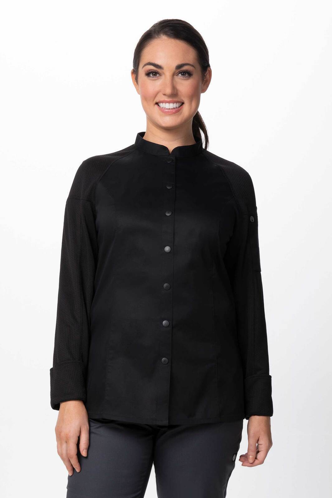 Chef Works Tulum Women's Chef Jacket - Black