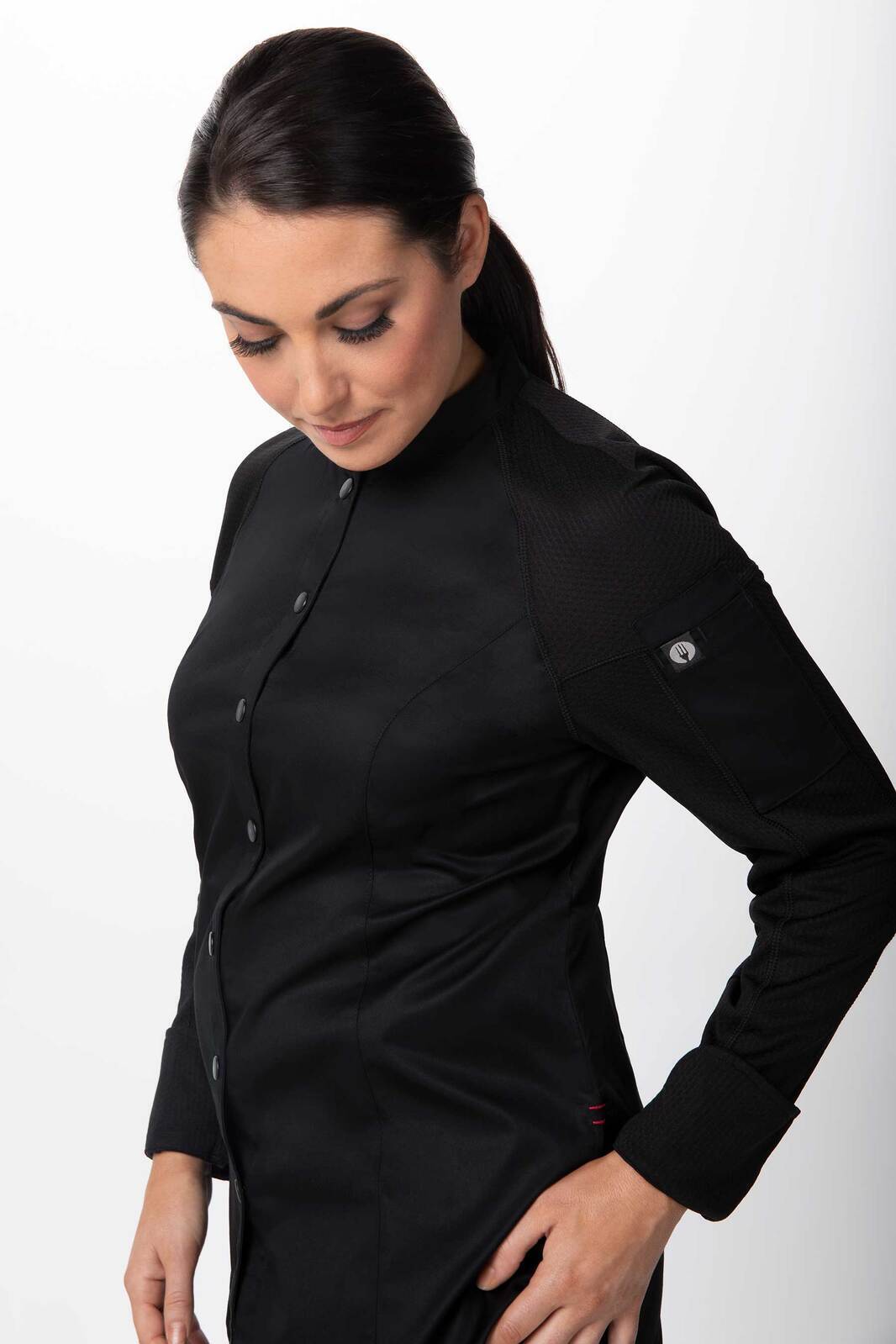 Chef Works Tulum Women's Chef Jacket - Black