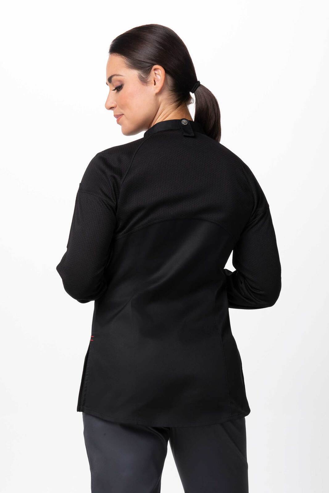 Chef Works Tulum Women's Chef Jacket - Black