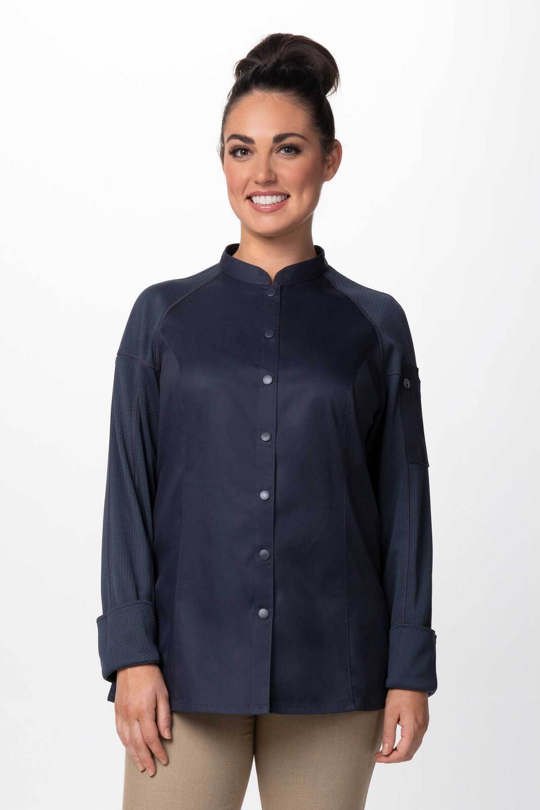 Chef Works Tulum Women's Chef Jacket - Grey