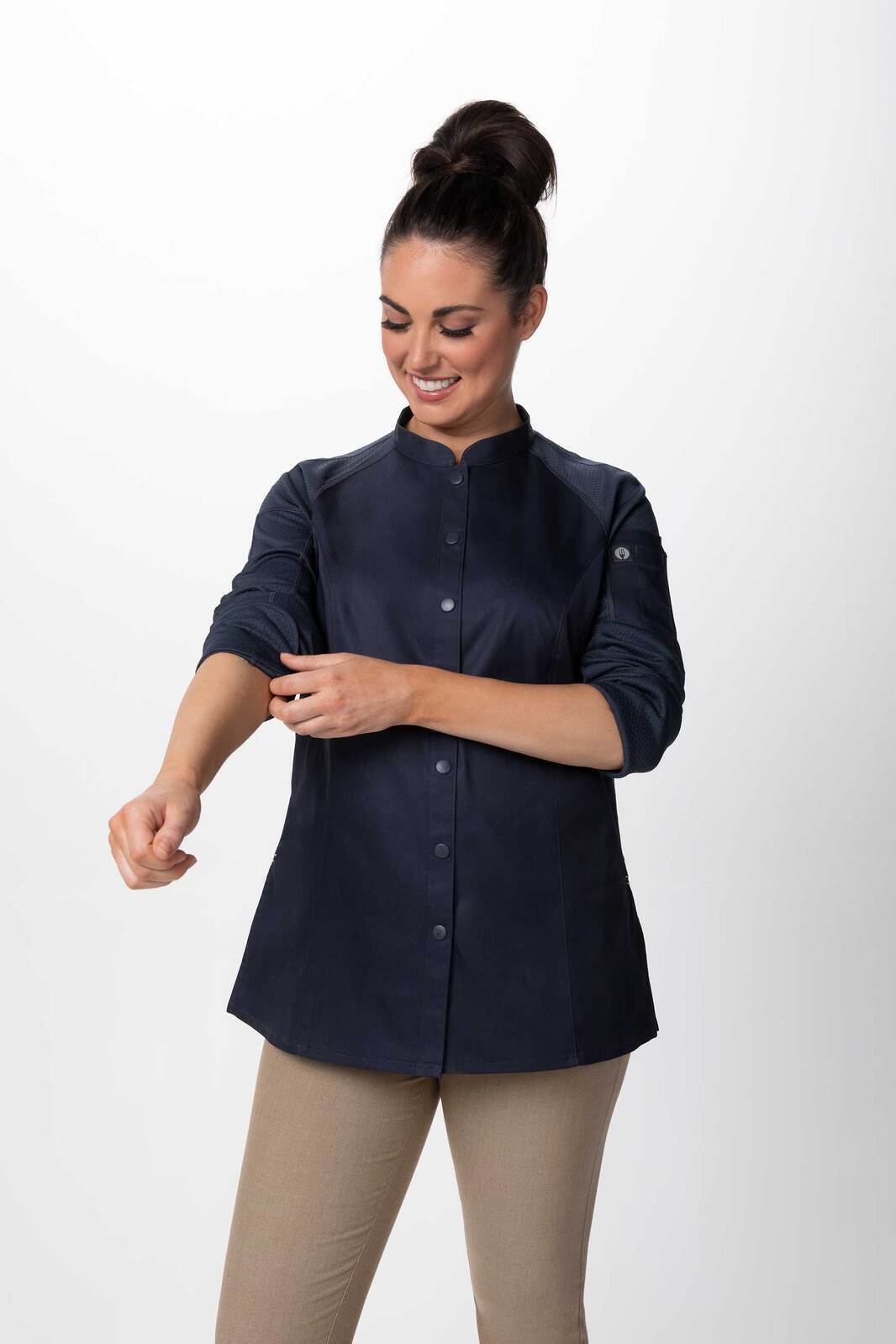 Chef Works Tulum Women's Chef Jacket - Grey