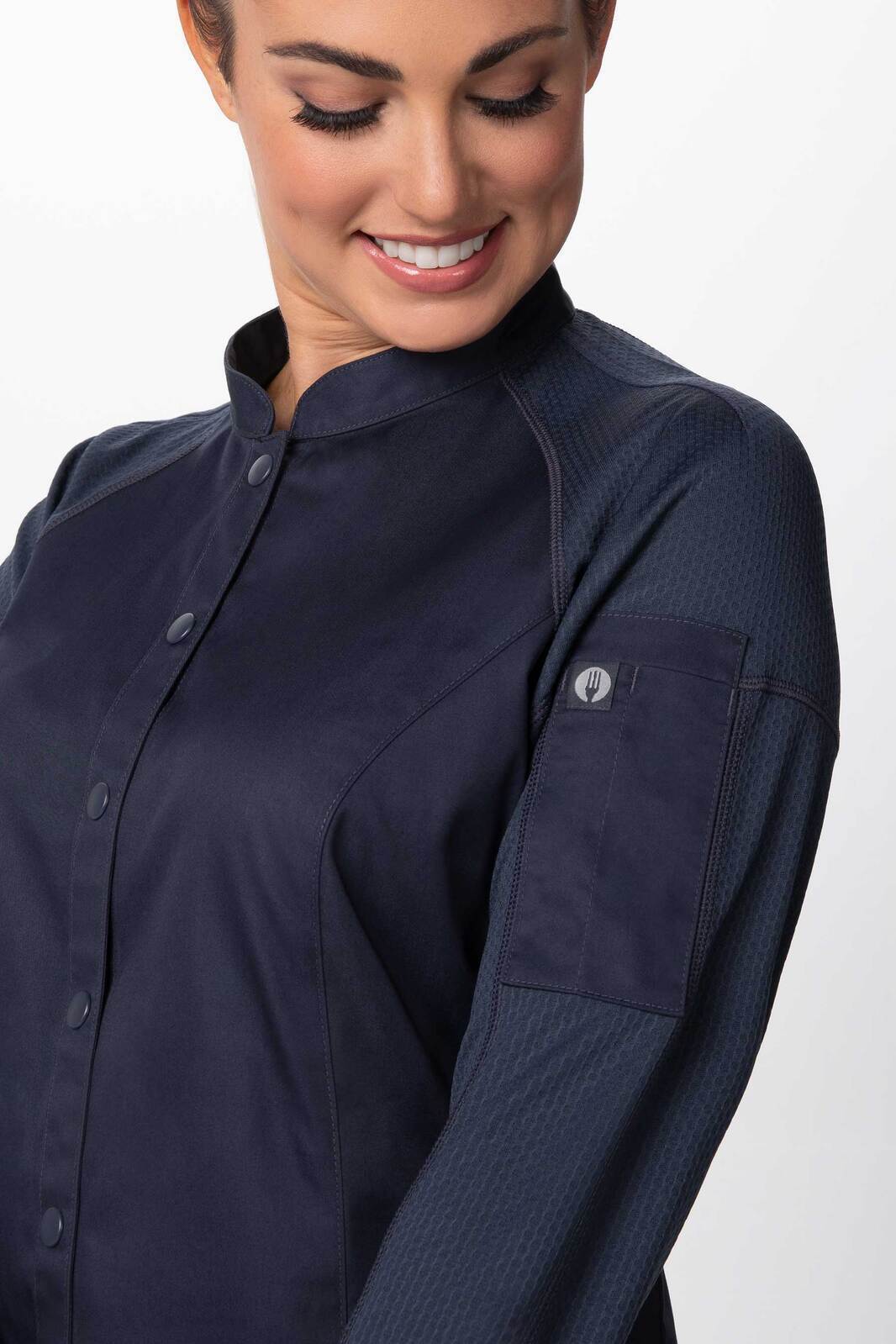 Chef Works Tulum Women's Chef Jacket - Grey
