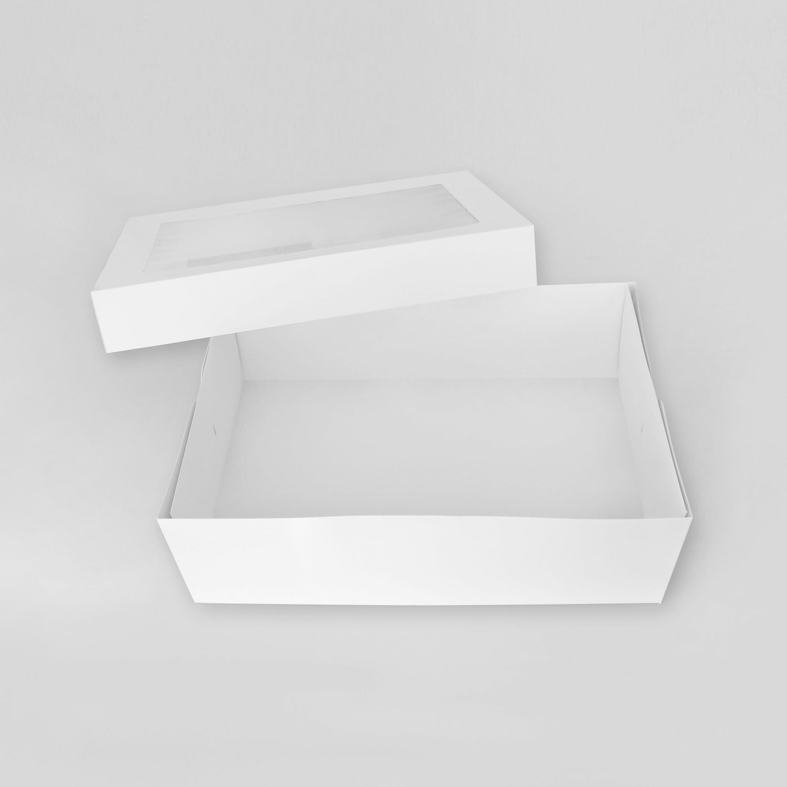 LOYAL Rectangle Cake Box with Lid 18 x 12 x 6 Inch