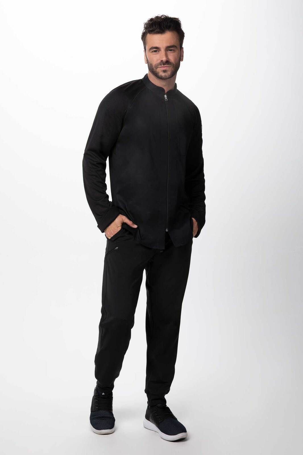 Chef Works Nepal Men's Chef Jacket - Black