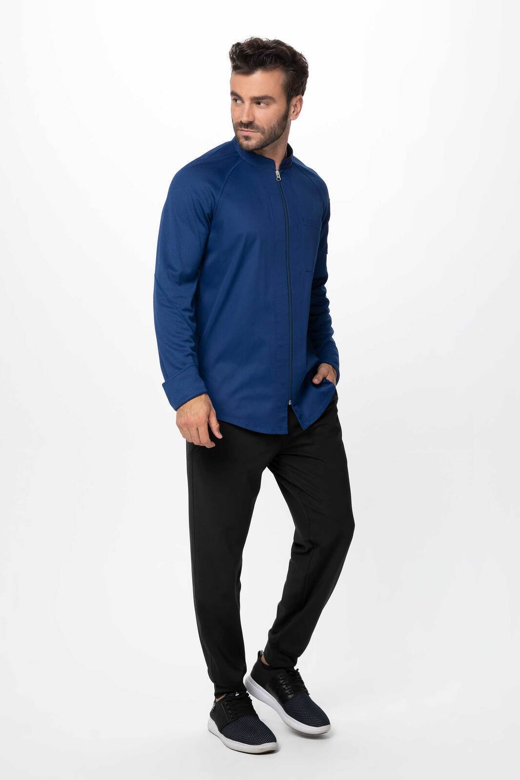 Chef Works Nepal Men's Chef Jacket - Blue