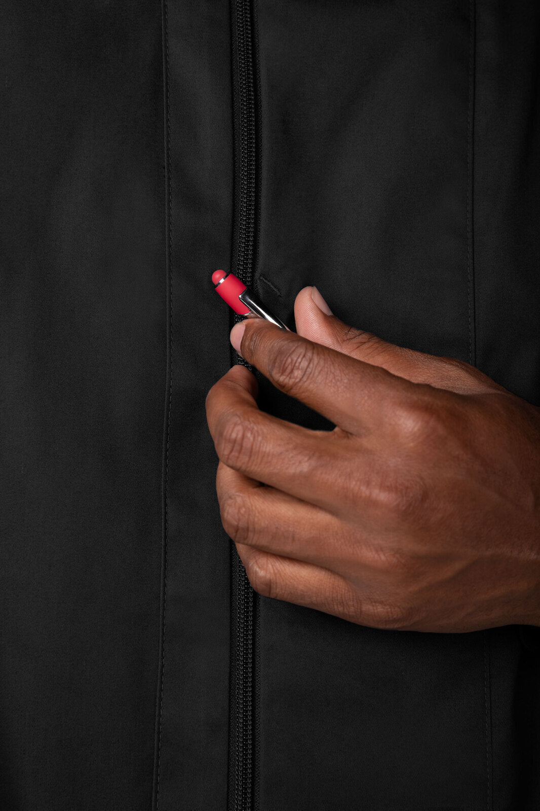 Chef Works Varkala Men's Chef Jacket- Natural - Black