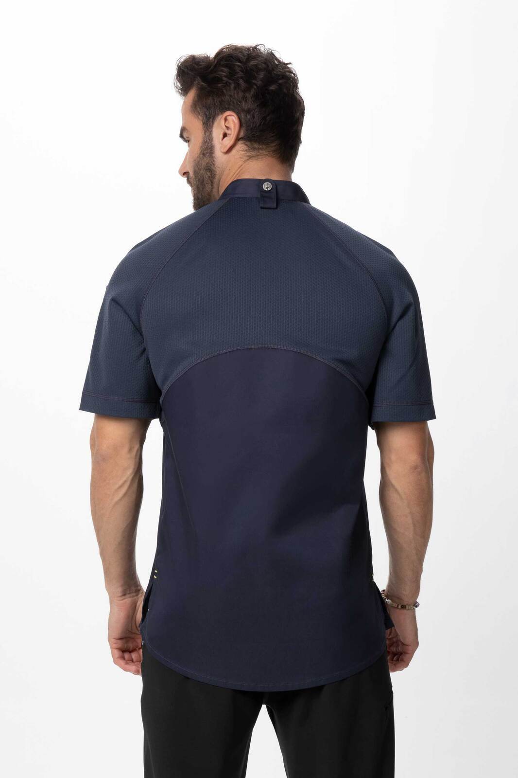 Chef Works Varkala Men's Chef Jacket- Natural - Grey