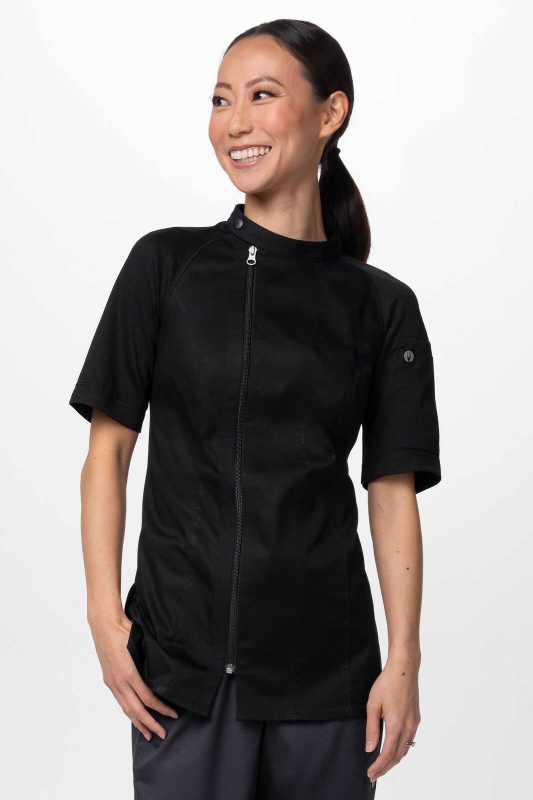 Chef Works Varkala Women's Chef Jacket - Black