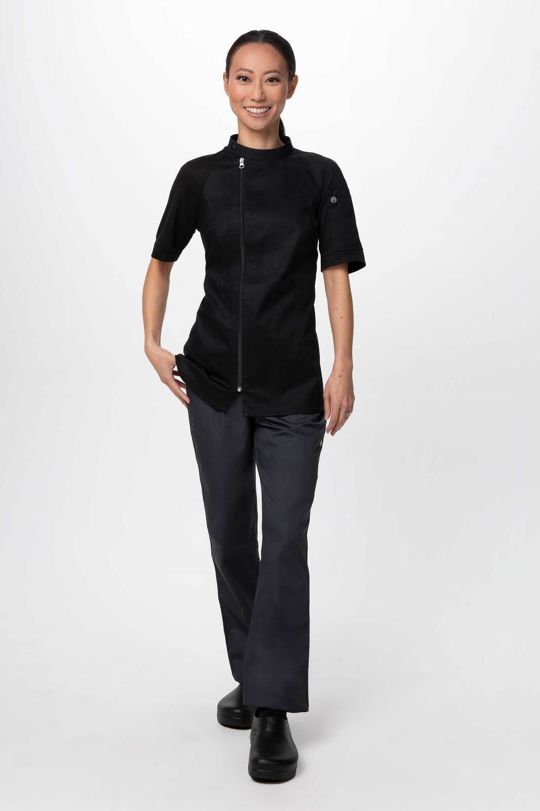 Chef Works Varkala Women's Chef Jacket - Black