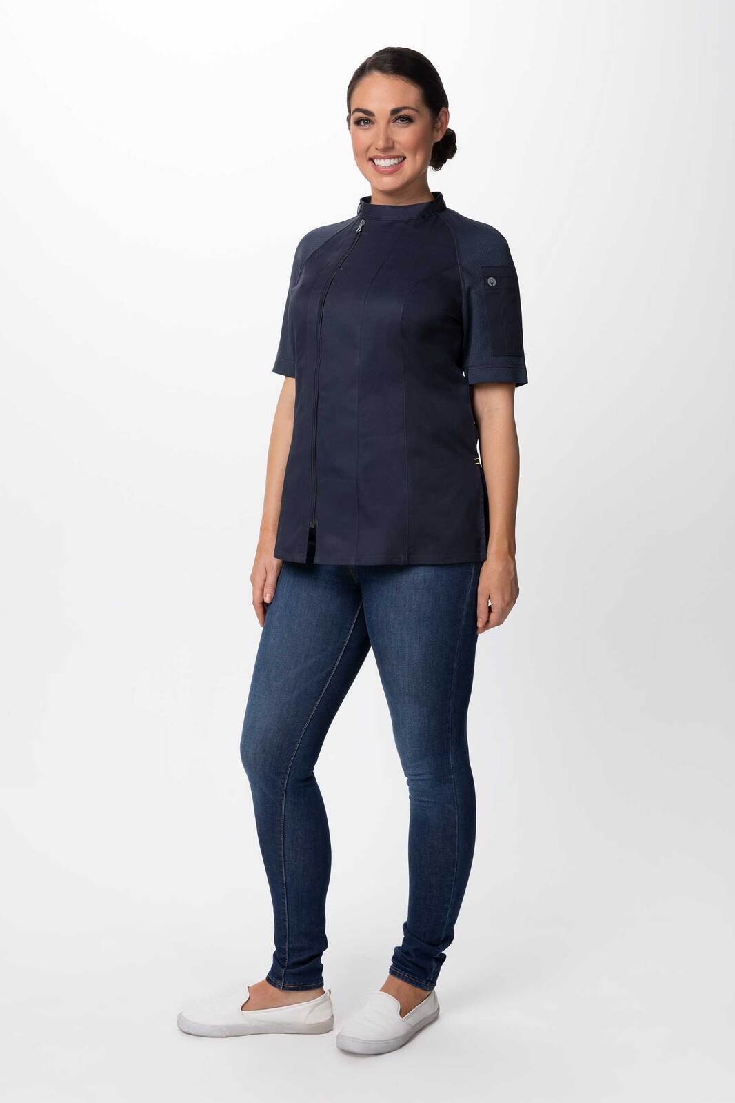 Chef Works Varkala Women's Chef Jacket - Grey