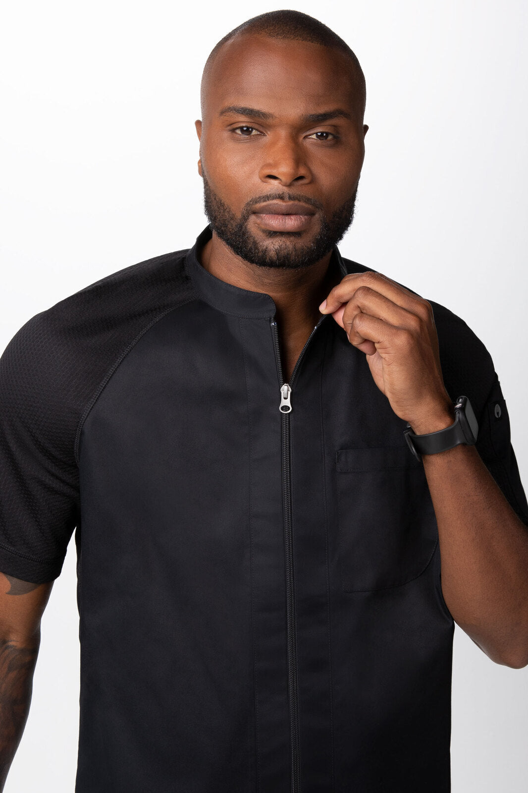 Chef Works Arcadia Men's Chef Jacket - Black