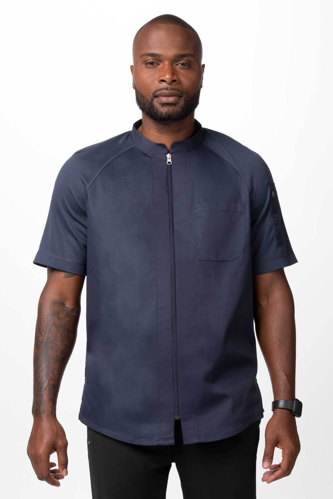 Chef Works Arcadia Men's Chef Jacket - Grey