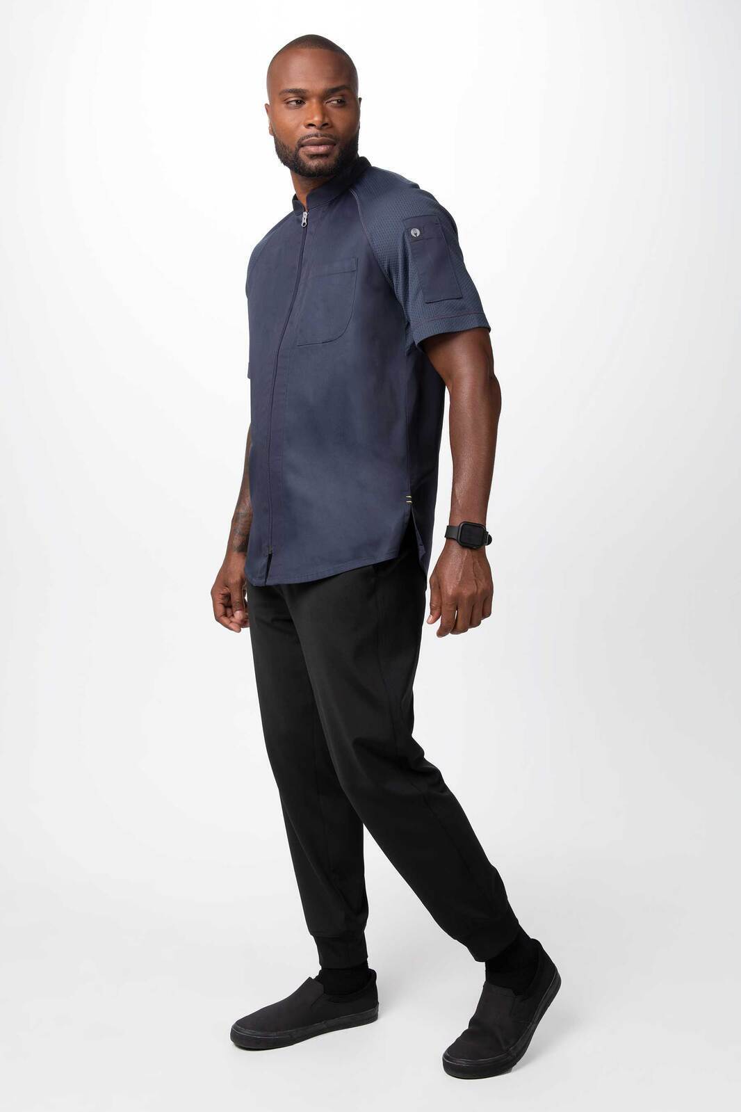 Chef Works Arcadia Men's Chef Jacket - Grey