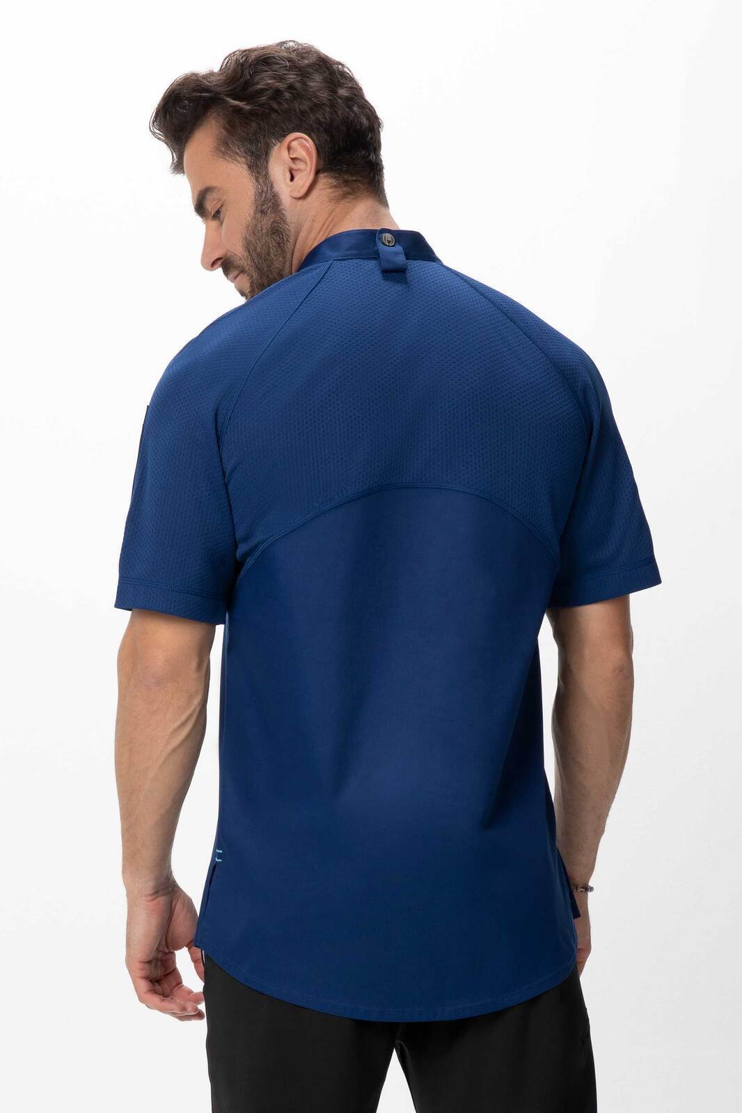 Chef Works Arcadia Men's Chef Jacket - Blue