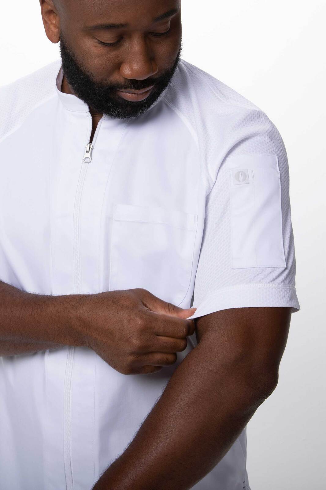 Chef Works Arcadia Men's Chef Jacket - White