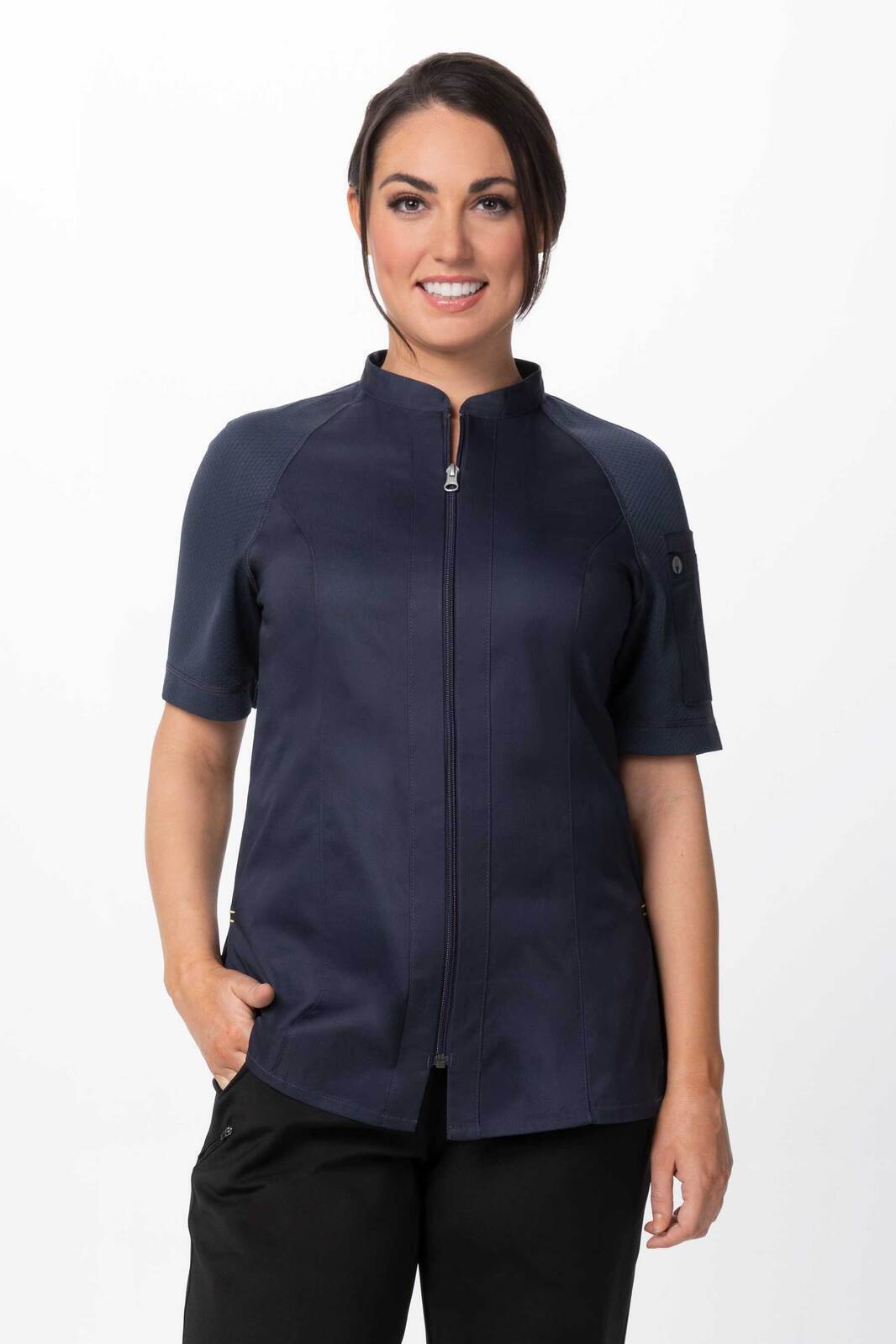 Chef Works Arcadia Women's Chef Jacket - Grey