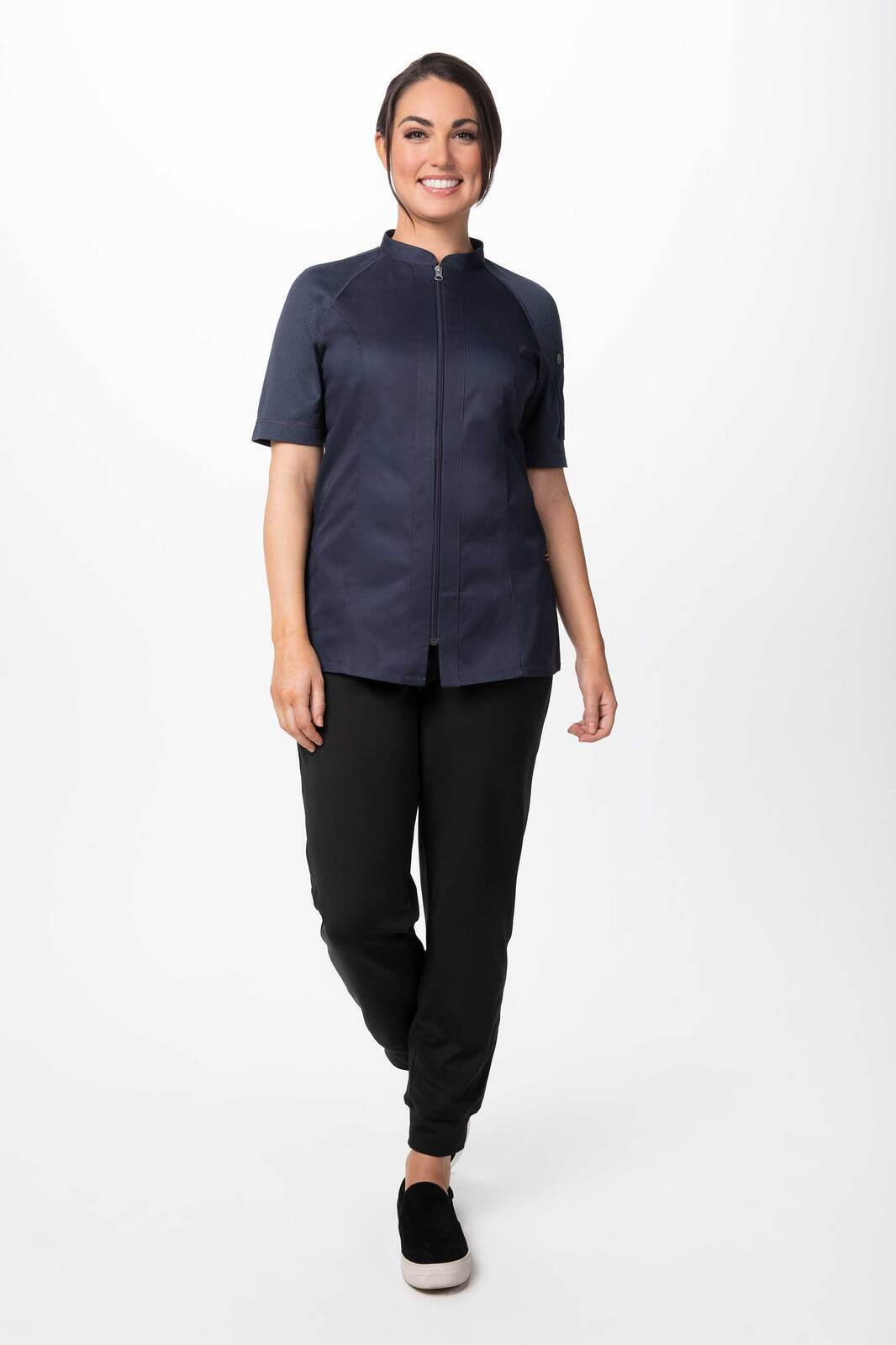 Chef Works Arcadia Women's Chef Jacket - Grey