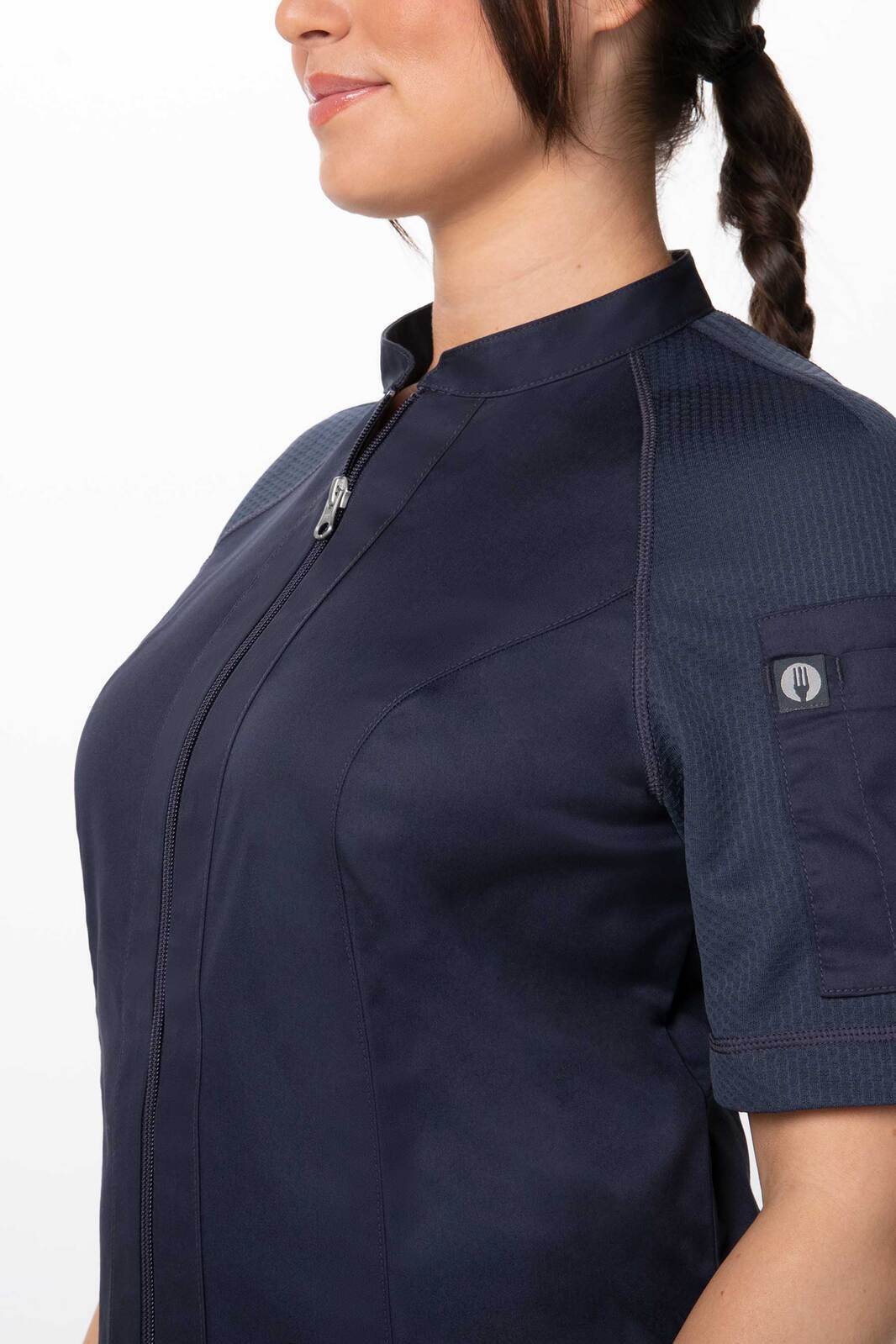 Chef Works Arcadia Women's Chef Jacket - Grey