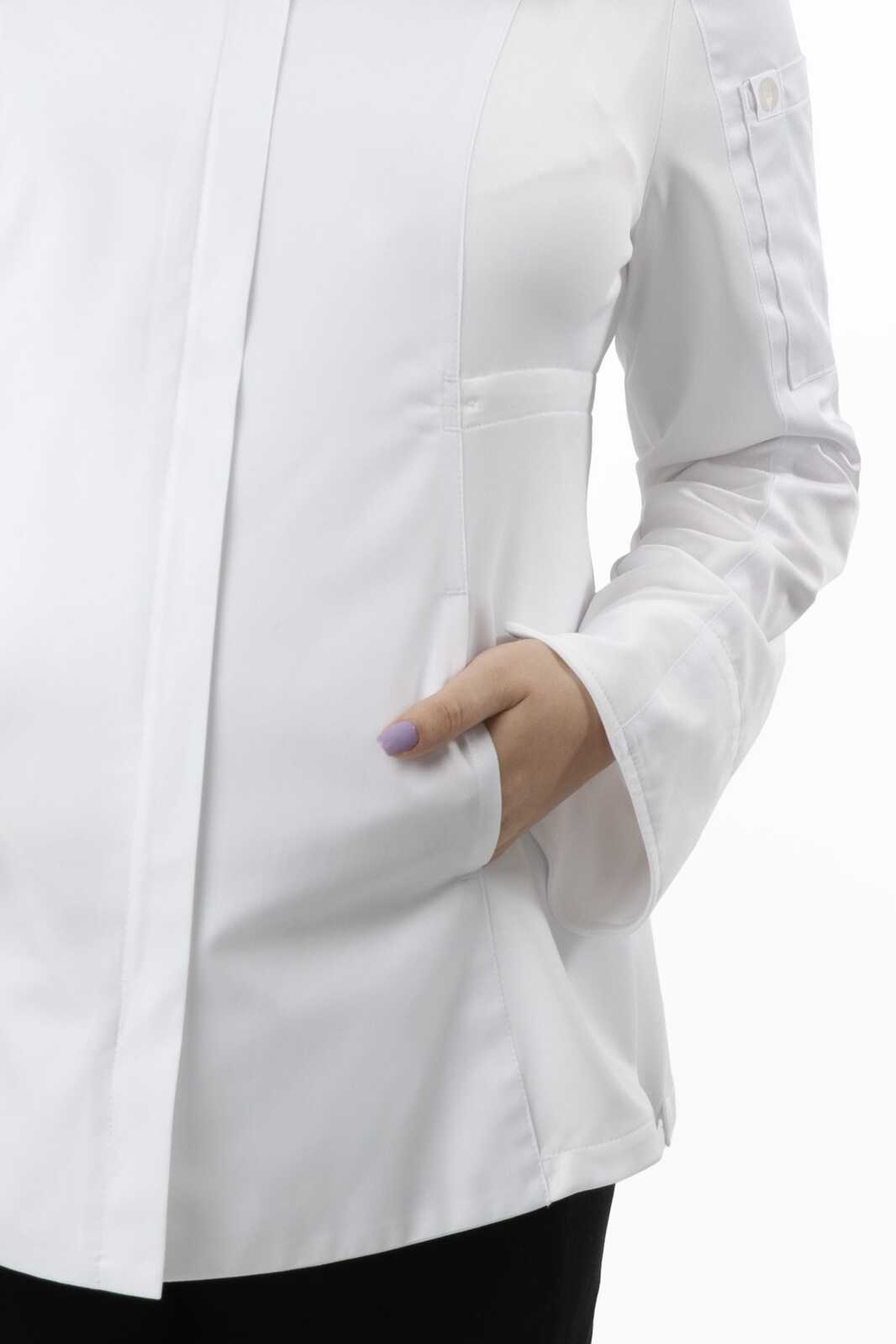 Chef Works Maternity Chef Jacket - White
