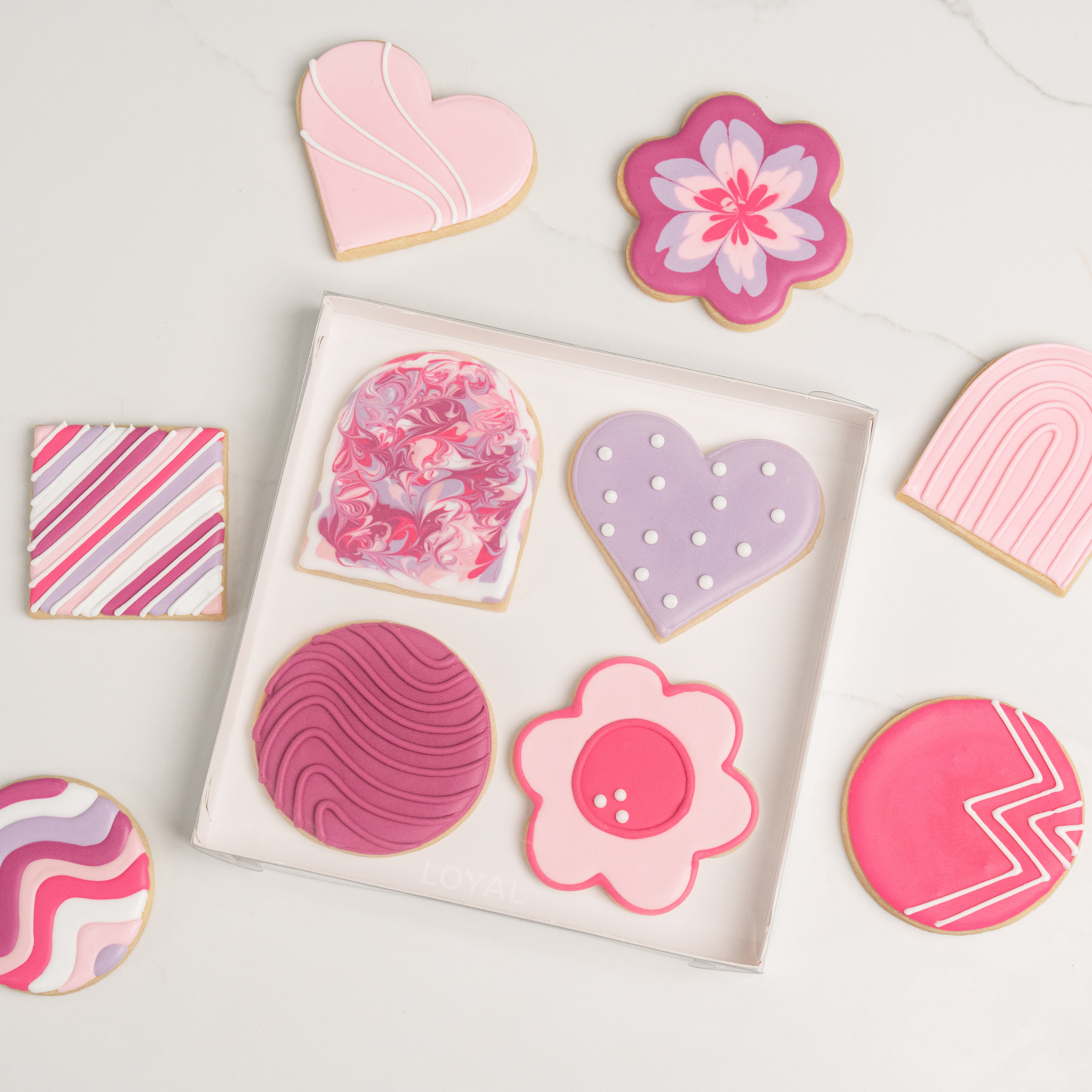 LOYAL Cookie Box Clear Lid 20cm x 20cm x 2.5cm