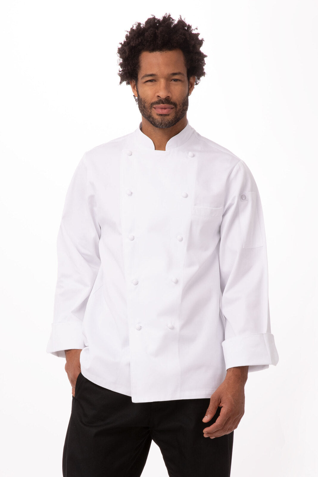 Chef Works Henri Men's Executive Chef Jacket - White
