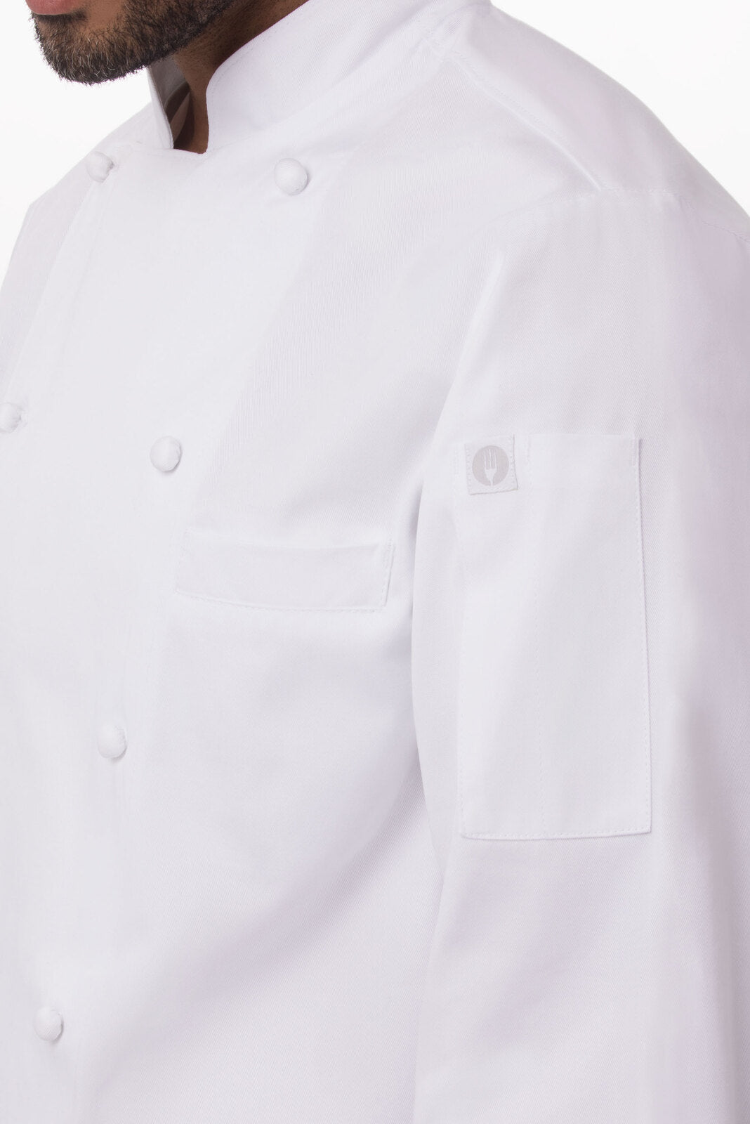 Chef Works Henri Men's Executive Chef Jacket - White