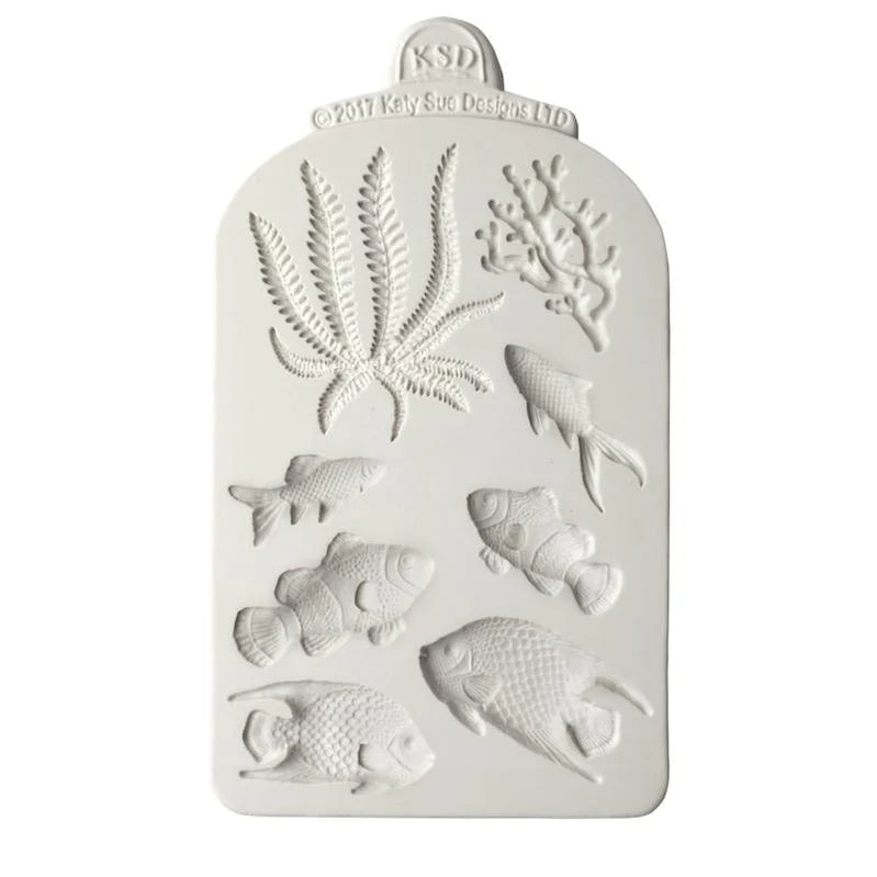 Katy Sue Silicone Mould Fish Seaweed & Coral