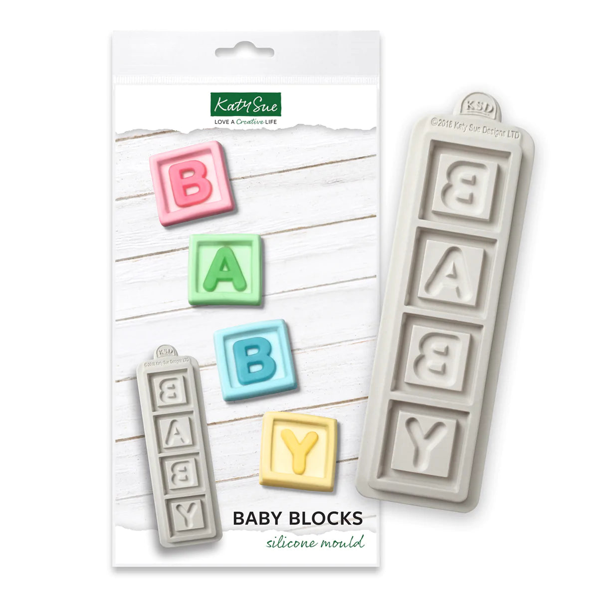 Katy Sue Silicone Mould Baby Blocks