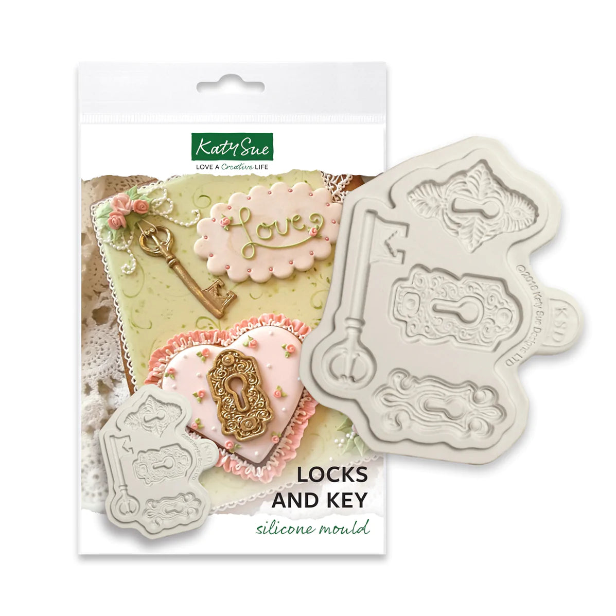 Katy Sue Silicone Mould Lock & Key