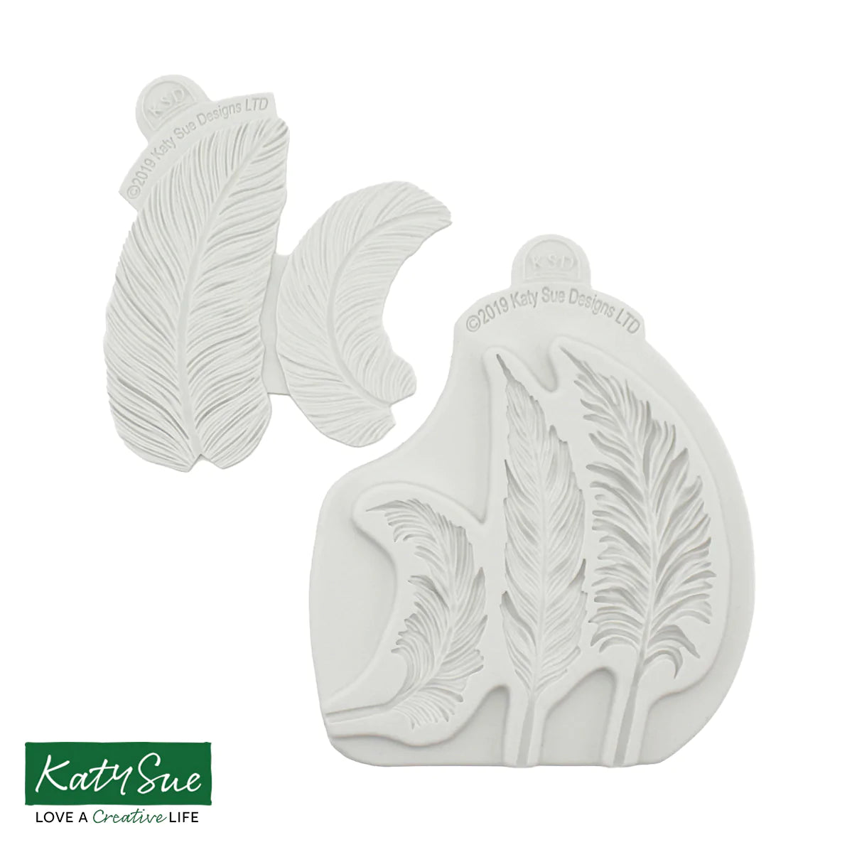 Katy Sue Silicone Mould & Veiner Feathers
